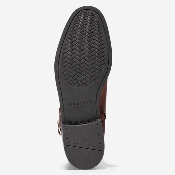 Cole Haan Brown Leather Leela Grand OS Knee-High Riding Boots Size 5 - Picture 7 of 9